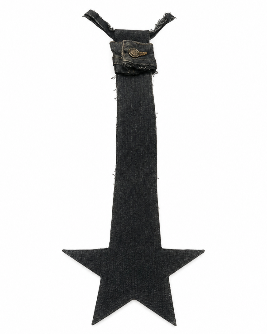 Star Denim Fashion Tie
